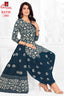 Ganpati Batik Print Cotton Readymade Salwar Suit and Patiala Pant with Dupatta - GB1503