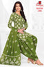 Ganpati Batik Print Cotton Readymade Salwar Suit and Patiala Pant with Dupatta - GB1508