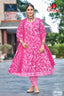 Ganpati Cotton Readymade Anarkali Salwar Suit with Straight Pant and Dupatta - GA1411