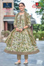 Ganpati Cotton Readymade Anarkali Salwar Suit with Straight Pant and Dupatta - GA1412