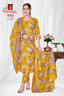 Ganpati Cotton Readymade Salwar Suit With Straight Pant and Dupatta - Riwaz112