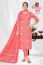 Ganpati Cotton Readymade Salwar Suit With Straight Pant and Dupatta - Riwaz113
