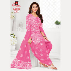 Ganpati Cotton Suit - Batik Print - Readymade Salwar Suit - Patiala Model - GB1303