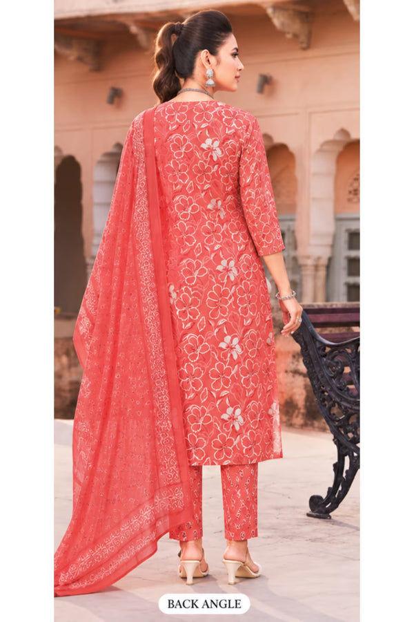 Ganpati Cotton Suit - Readymade Salwar Suit - Sofiya2004