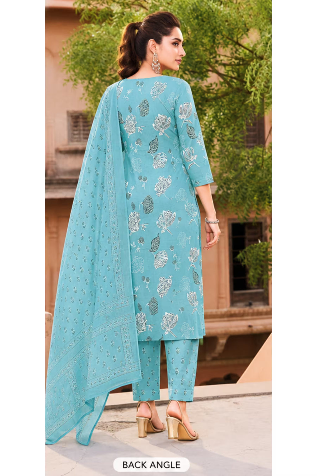 Ganpati Cotton Suit - Readymade Salwar Suit - Sofiya2005
