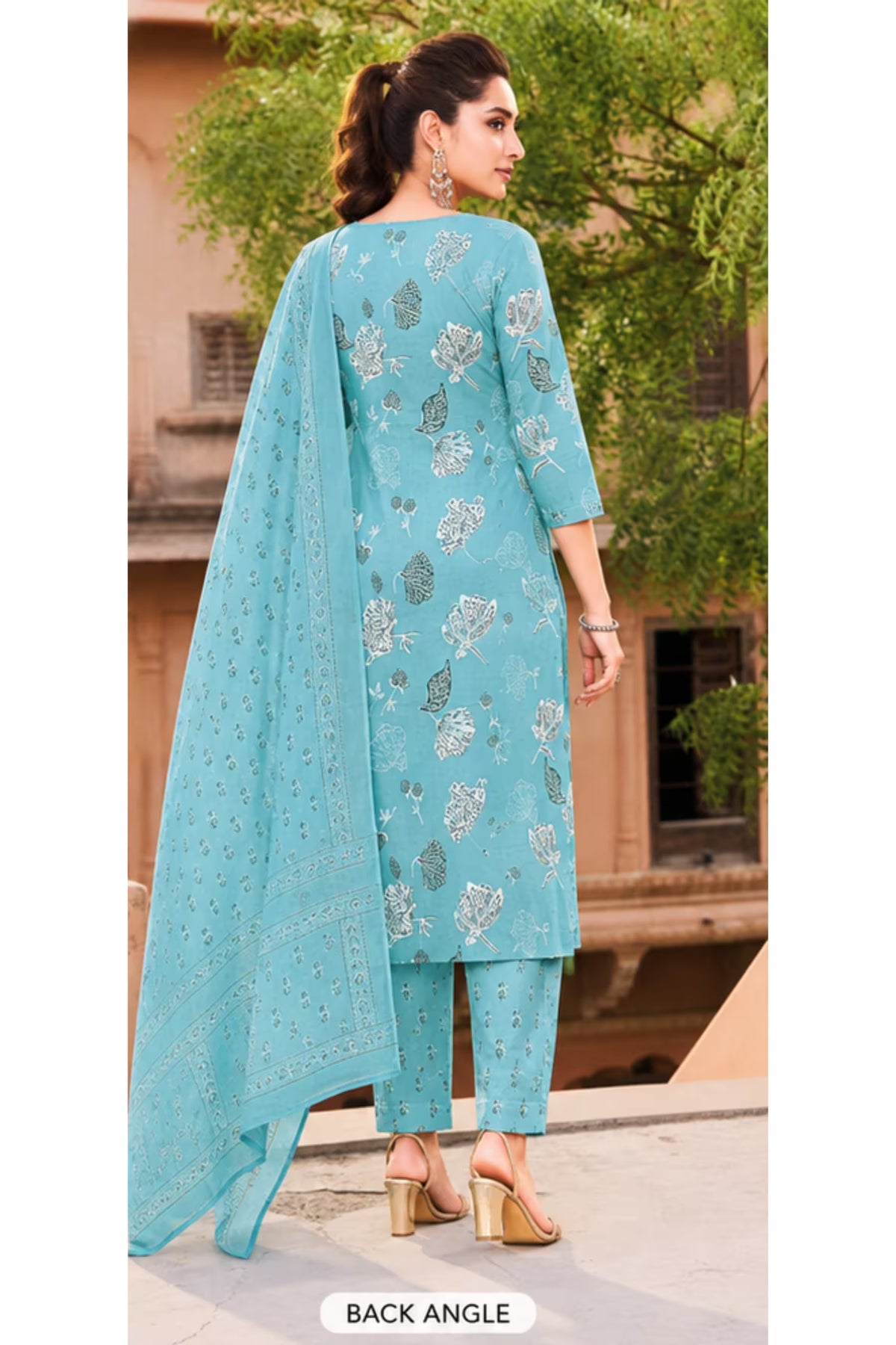 Ganpati Cotton Suit - Readymade Salwar Suit - Sofiya2005