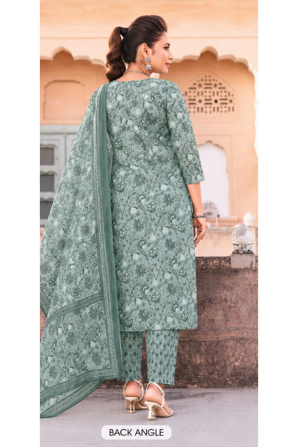 Ganpati Cotton Suit - Readymade Salwar Suit - Sofiya2007