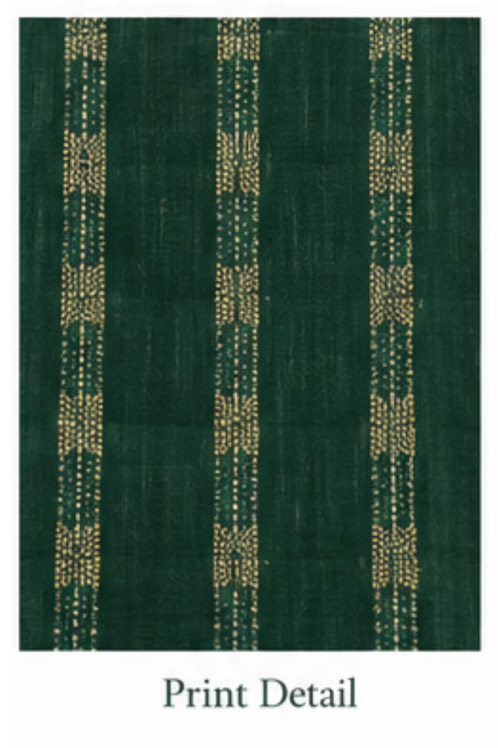 Print Detail - Green Cotton Straight Kurta Pant Set with Dupatta | Bavis Clothing