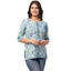Heavy Rayon Capsul Print with Foil Short Tops LQ02