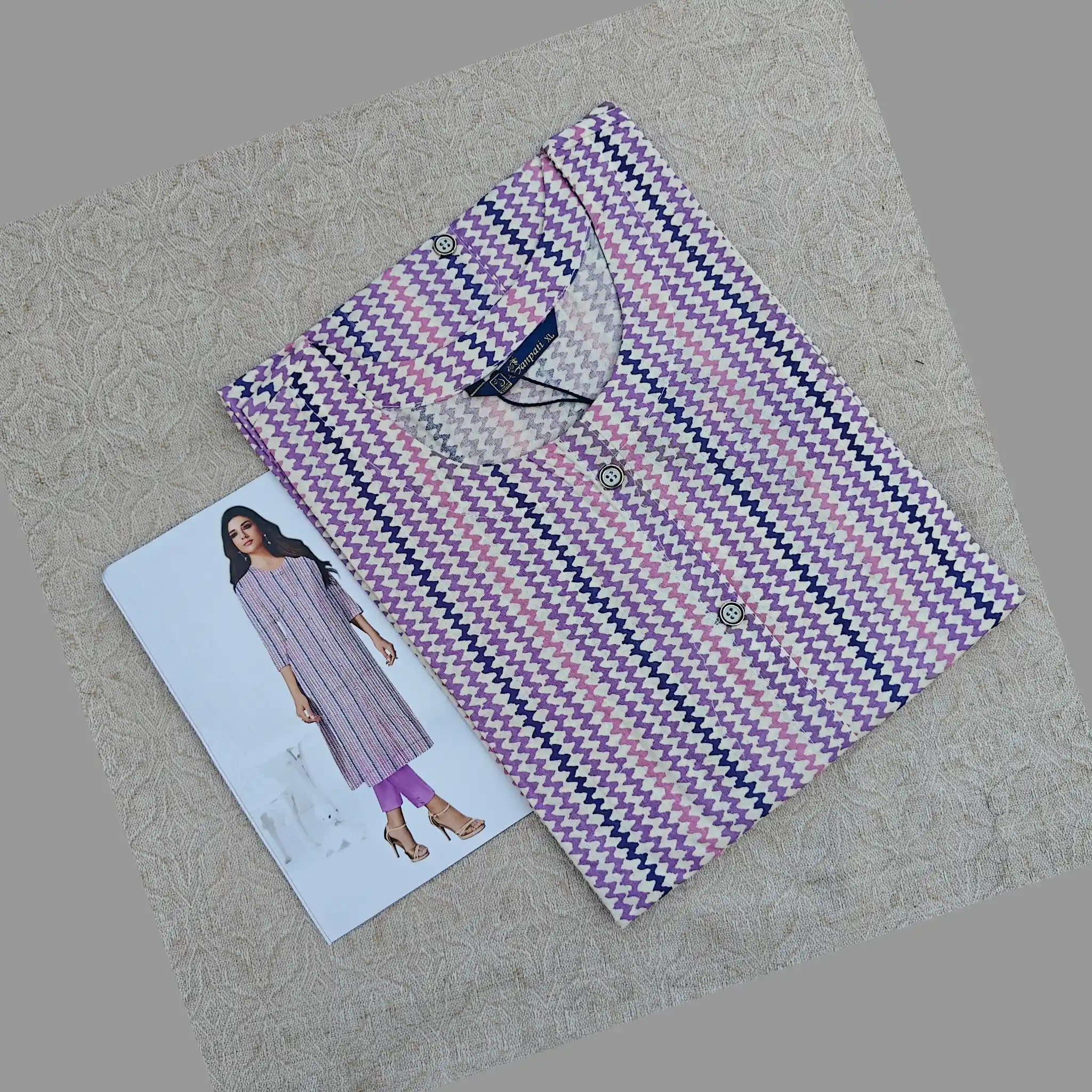 Jaipur Cotton Straight Cut Kurti  G193 Main image