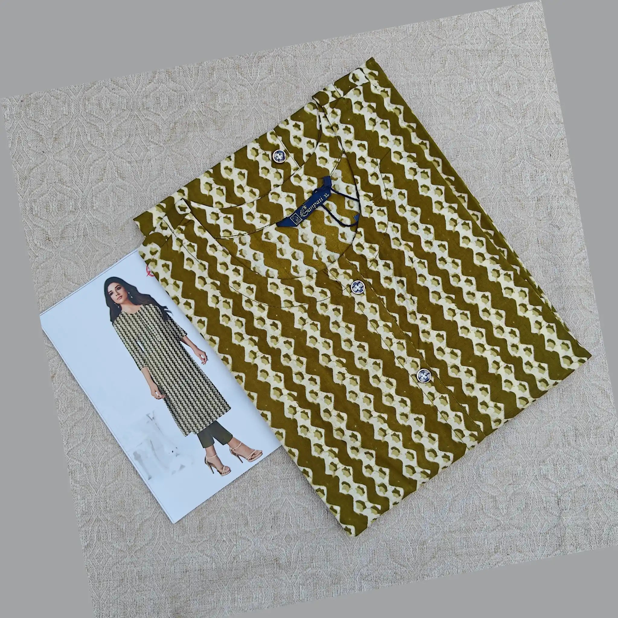 Jaipur Cotton Straight Cut Kurti  G194 Main image