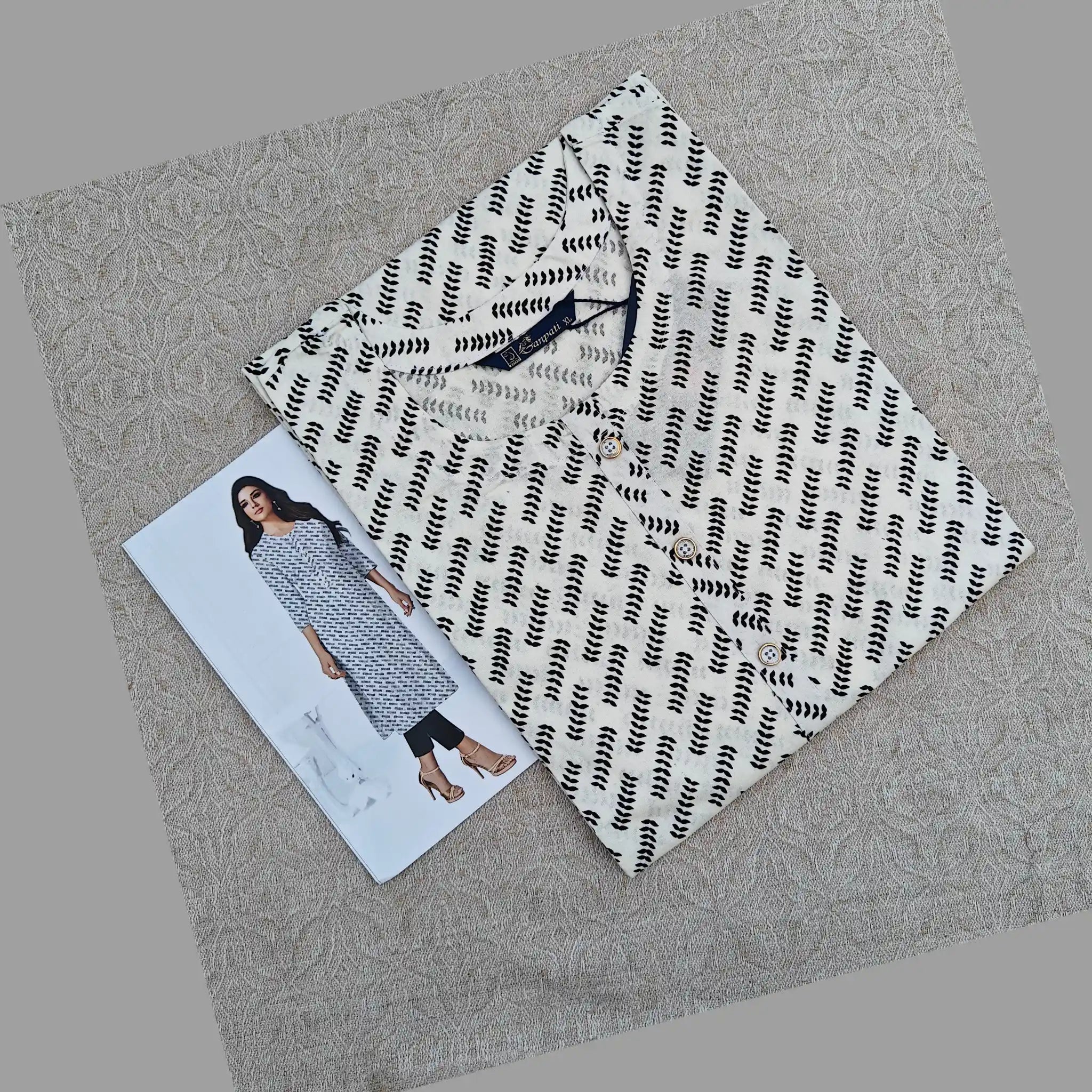 Jaipur Cotton Straight Cut Kurti  G207 Main image