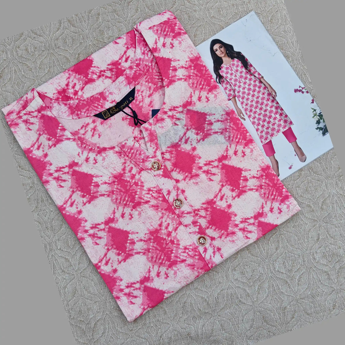 Jaipur Cotton Straight Cut Kurti  G105 Main image