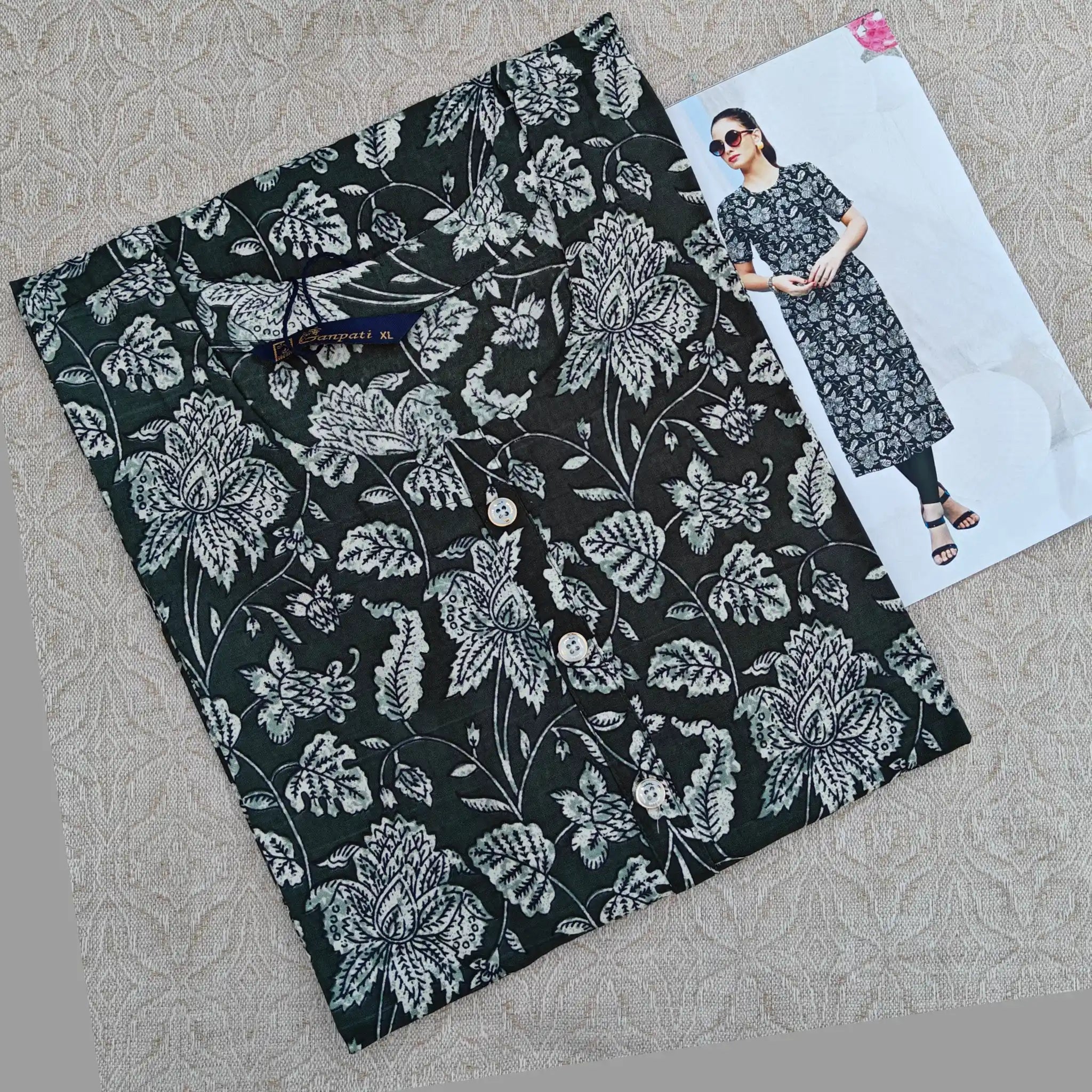 Jaipur Cotton Straight Cut Kurti  G114