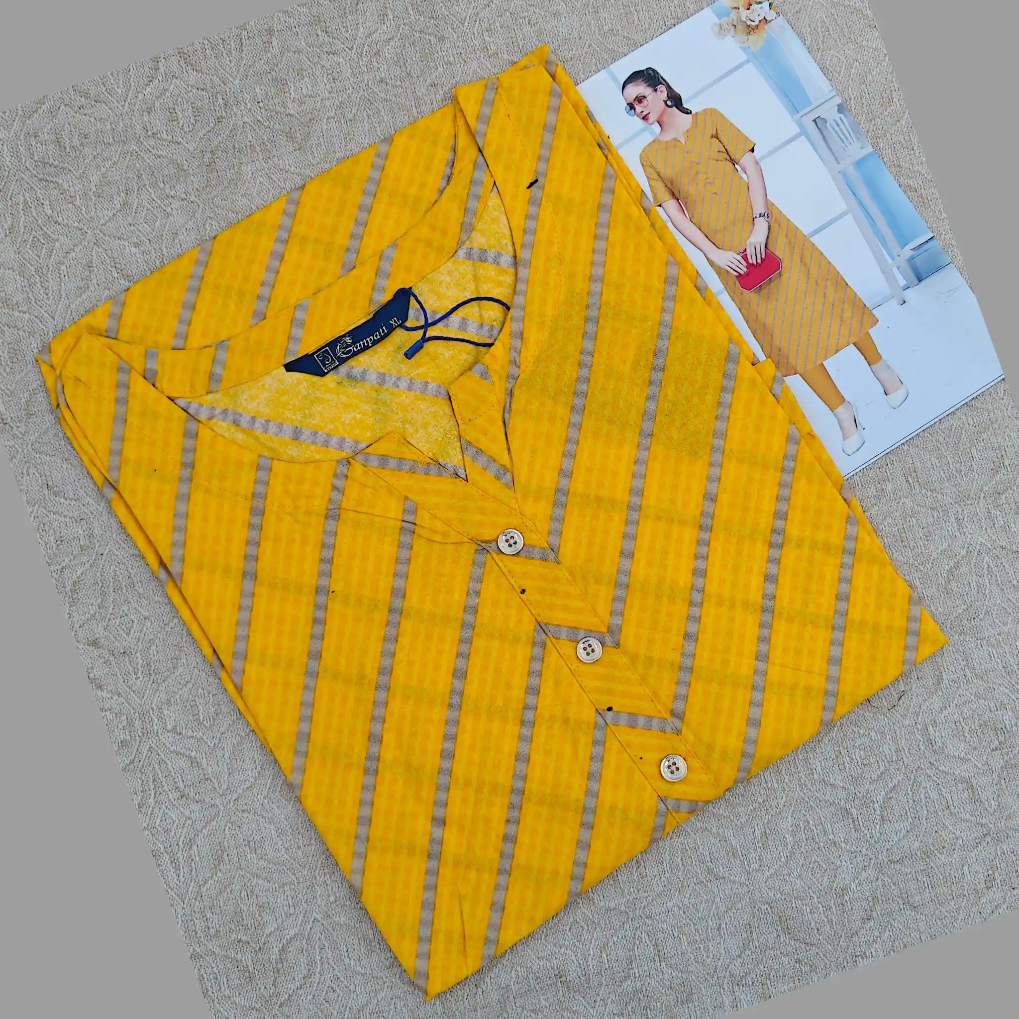 Jaipur Cotton Straight Cut Kurti  G122 Main image