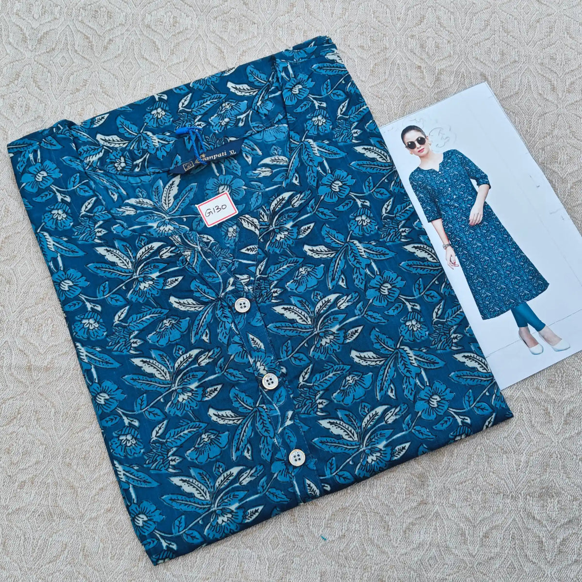 Jaipur Cotton Straight Cut Kurti  G130 Main image