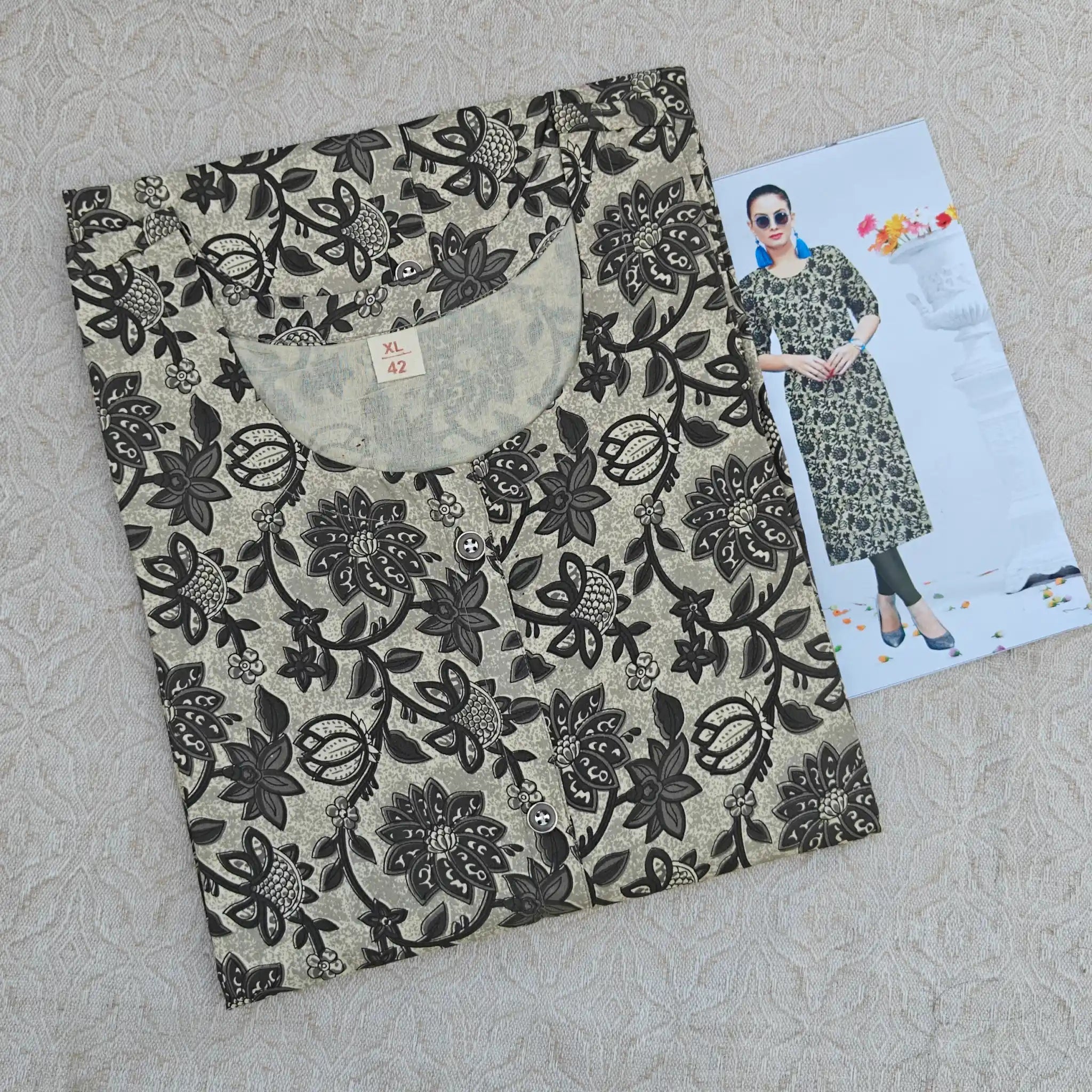 Jaipur Cotton Straight Cut Kurti  G136 Main image