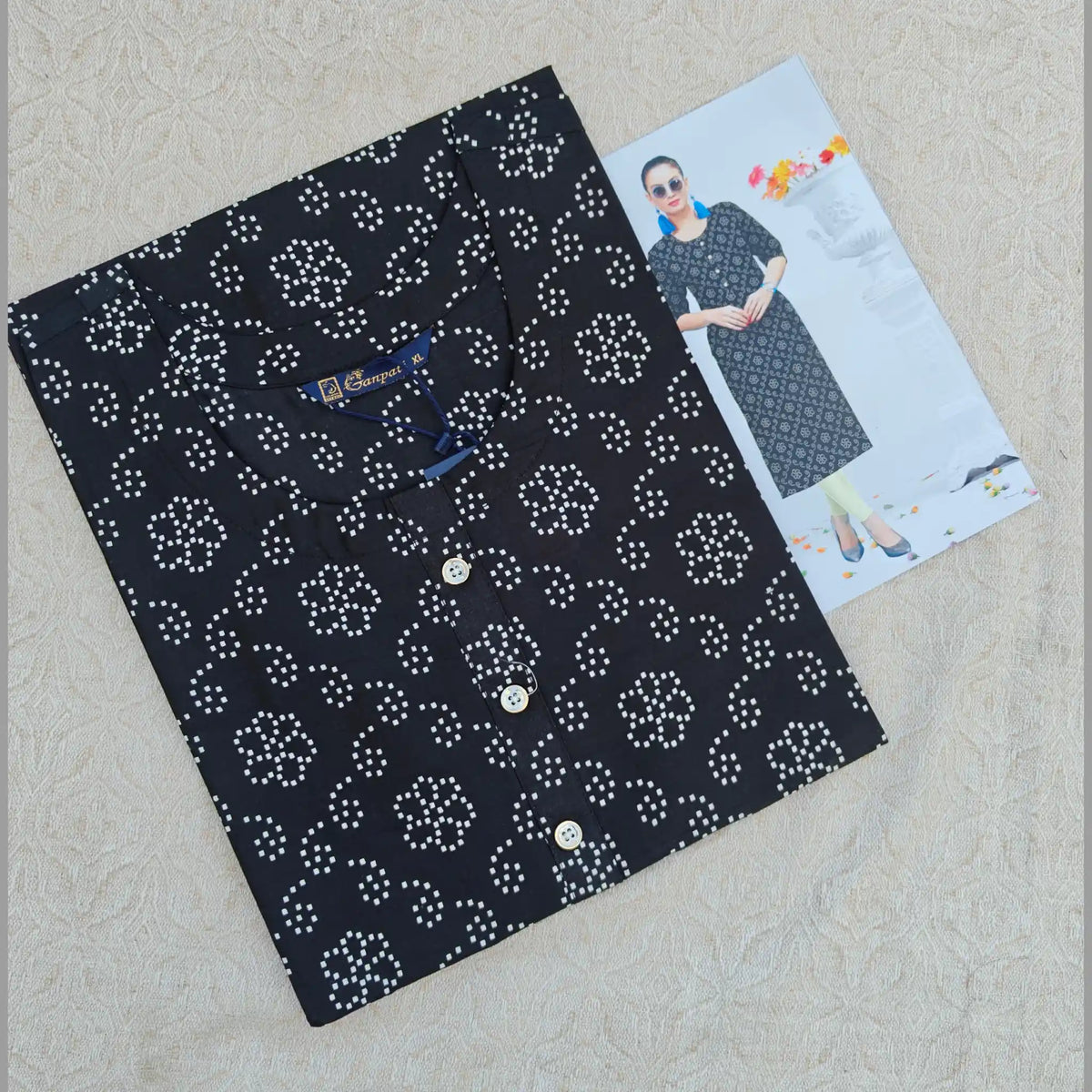 Jaipur Cotton Straight Cut Kurti  G137 Main image