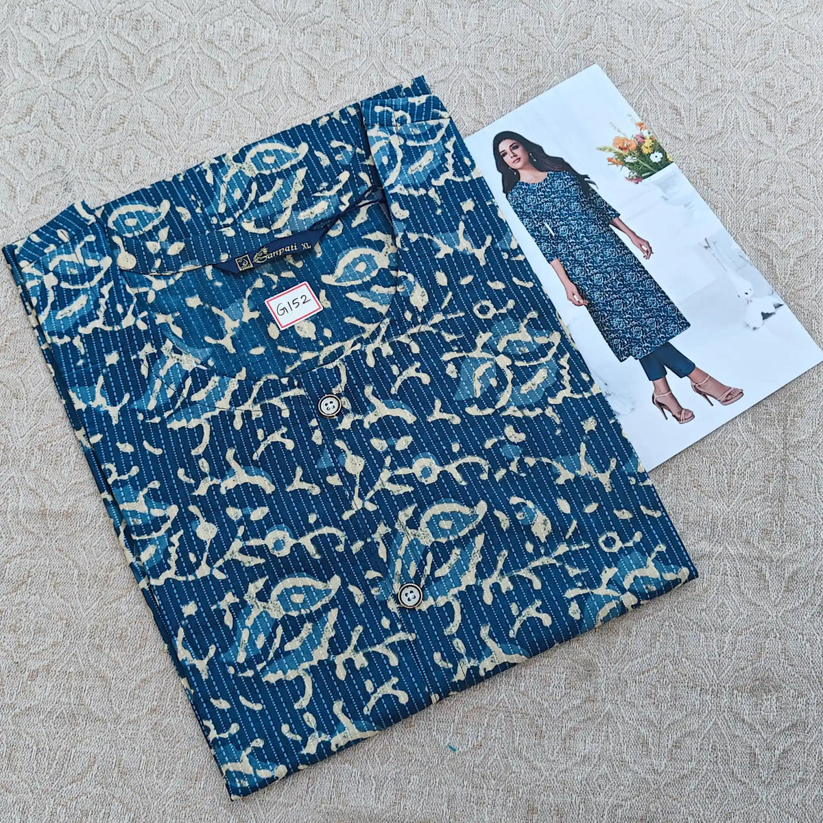 Jaipur Cotton Straight Cut Kurti  G152 Main image
