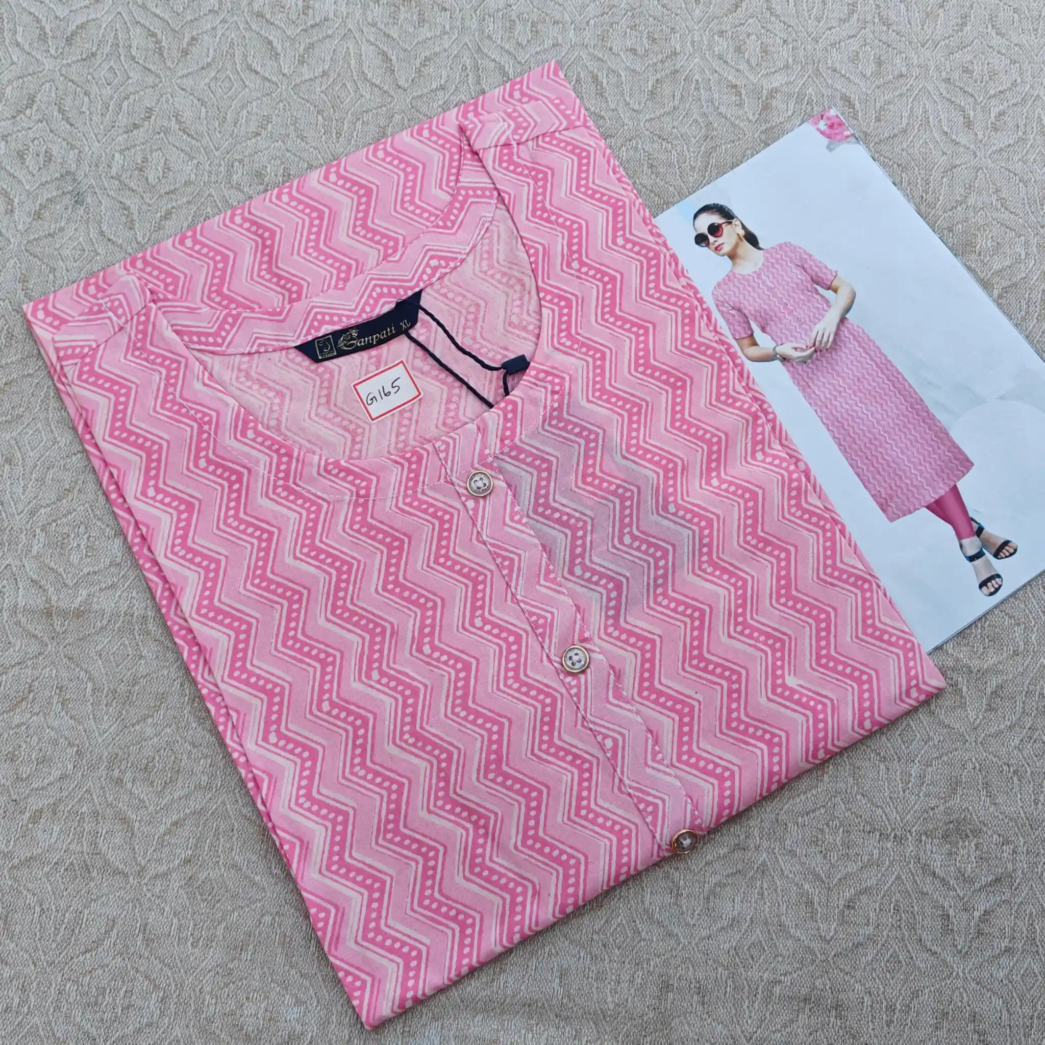 Jaipur Cotton Straight Cut Kurti  G165 Main image