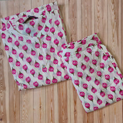 Jaipur Print Straight Cut Kurti with Straight Pant