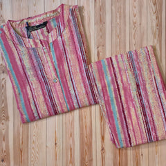 Jaipur Print Straight Cut Kurti with Straight Pant