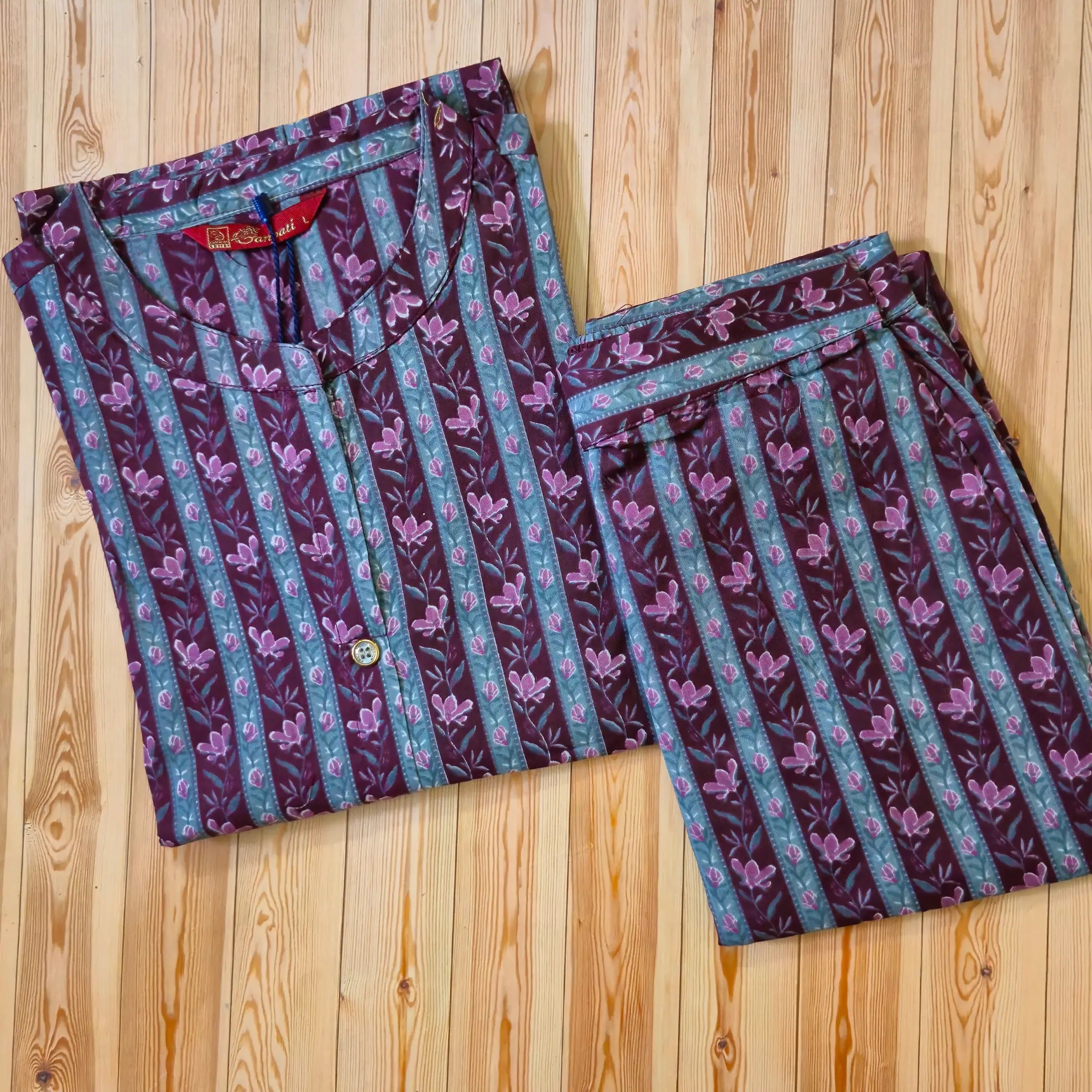 Jaipur Print Straight Cut Kurti with Straight Pant Main image