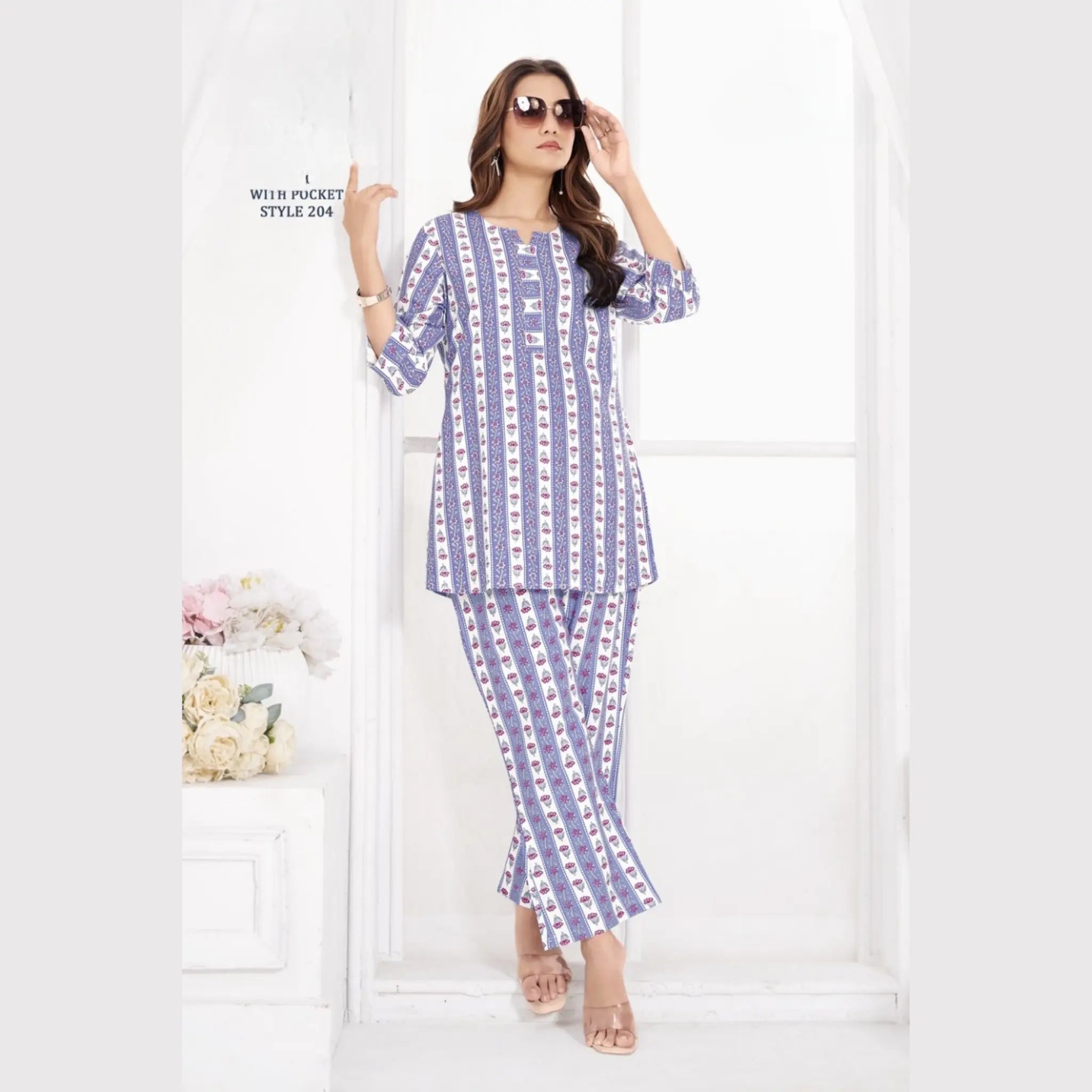 Jaipur Print Cotton Co Ord Set GS204
