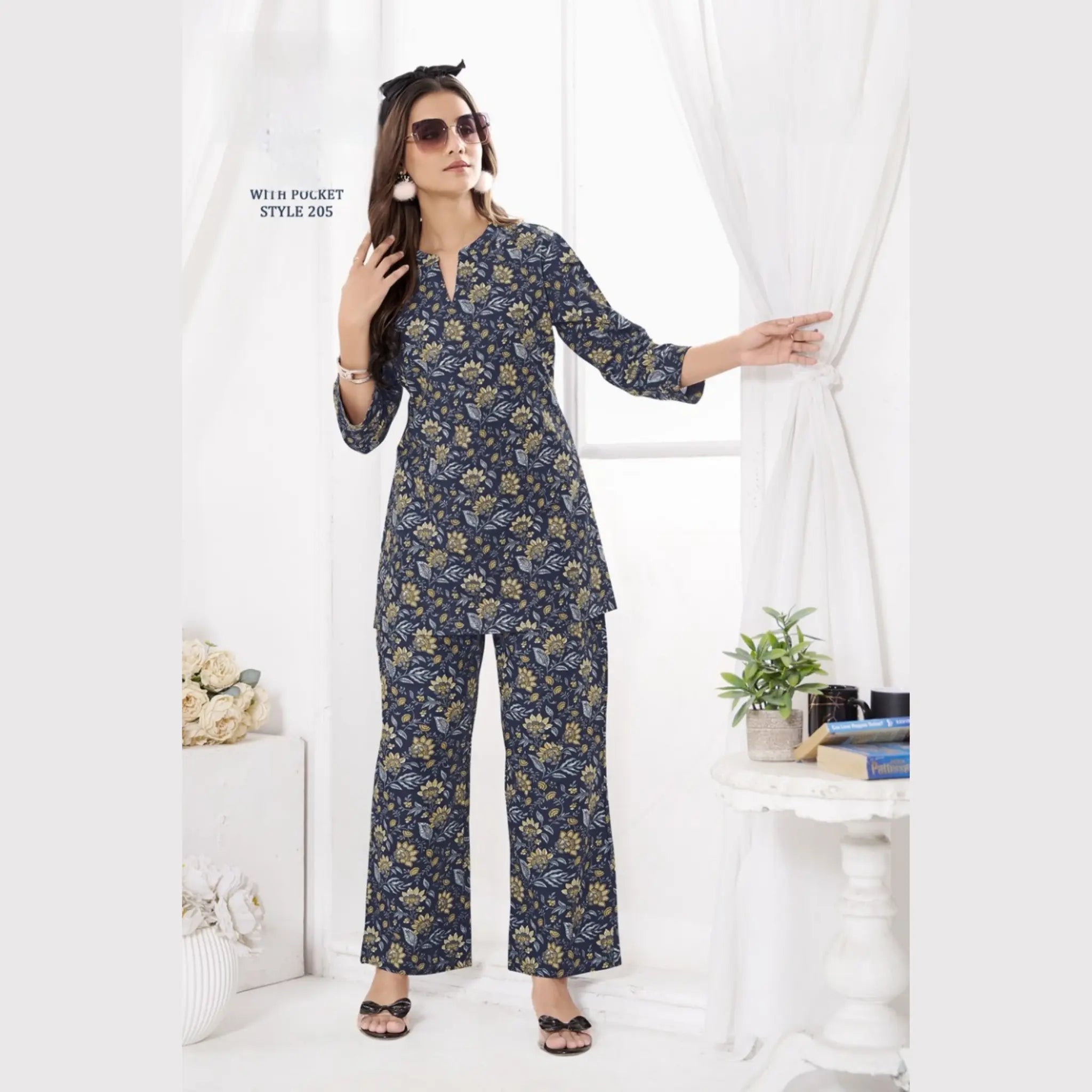 Jaipur Print Cotton Co Ord Set GS205