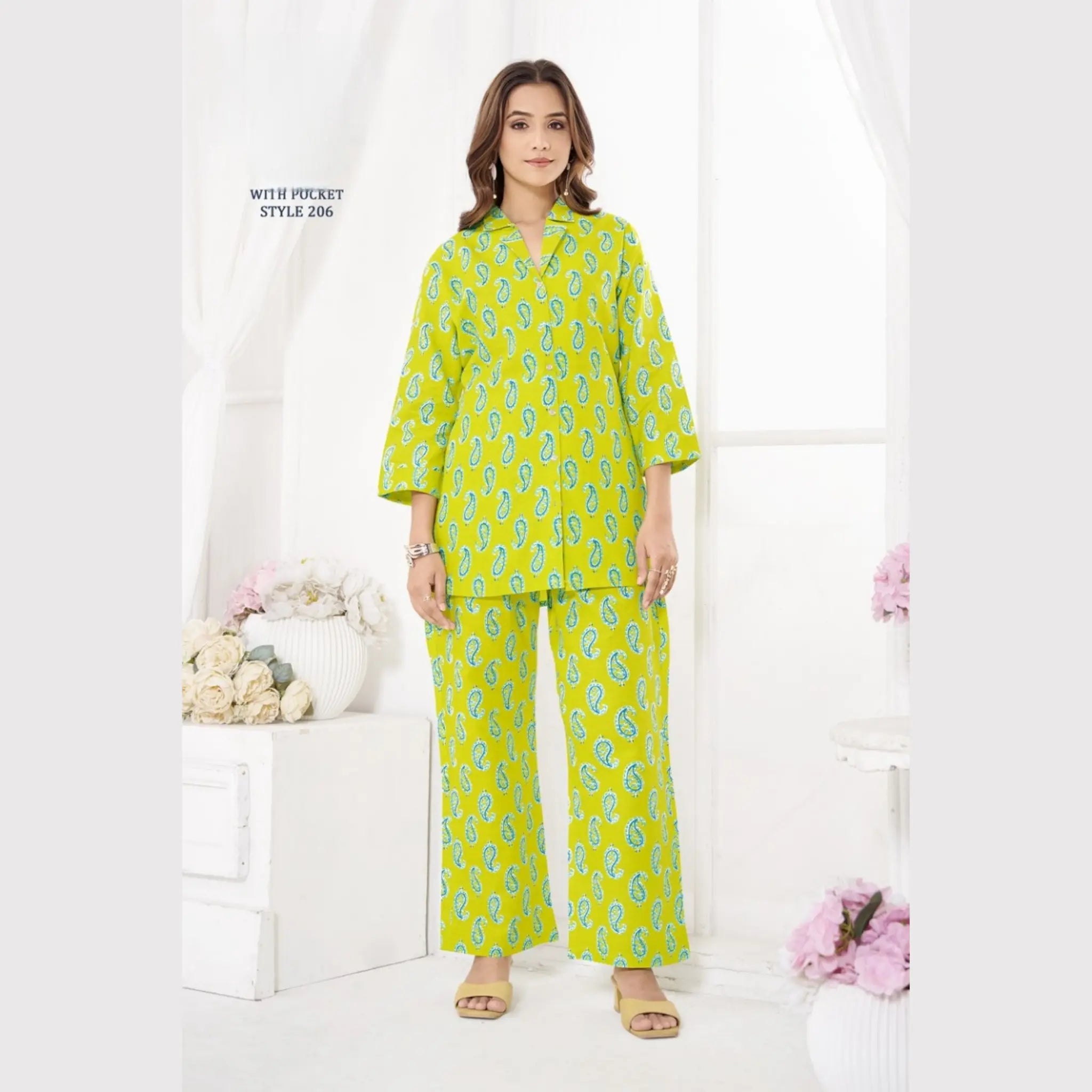 Jaipur Print Cotton Co Ord Set GS206