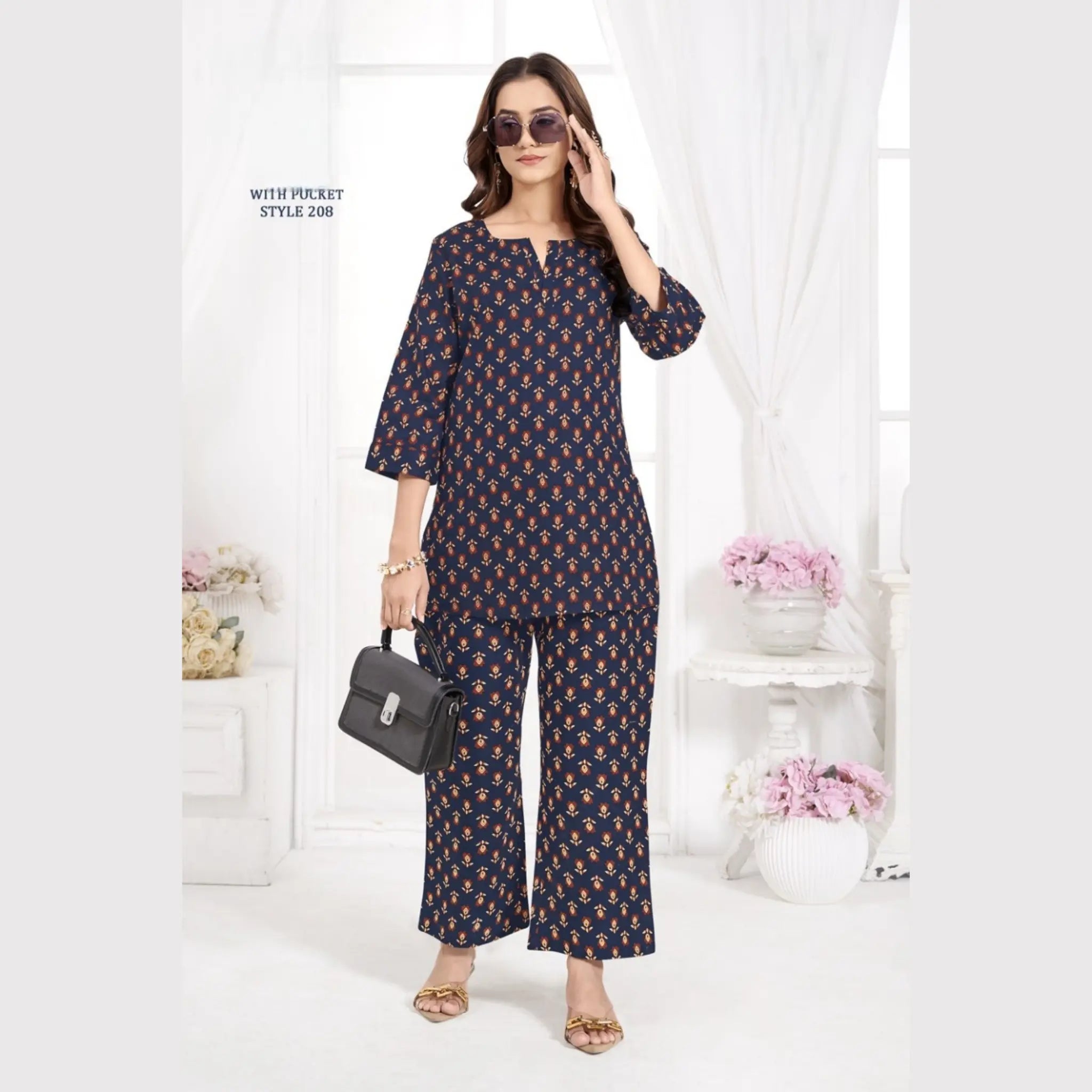 Jaipur Print Cotton Co Ord Set GS208