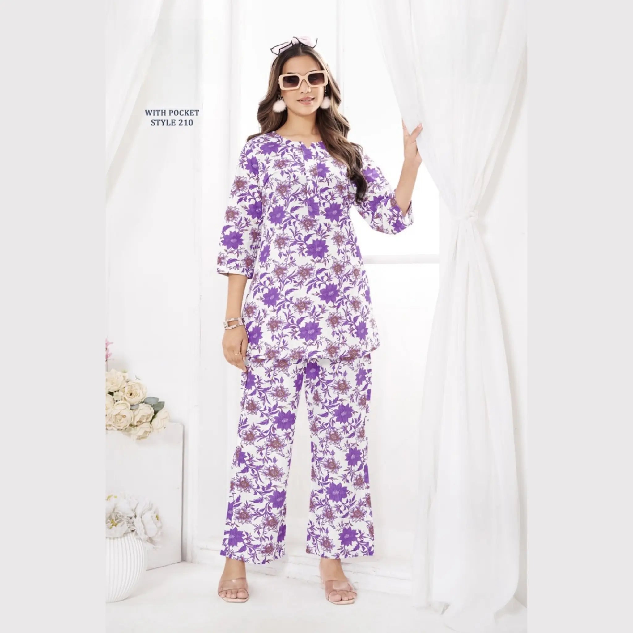 Jaipur Print Cotton Co Ord Set GS210