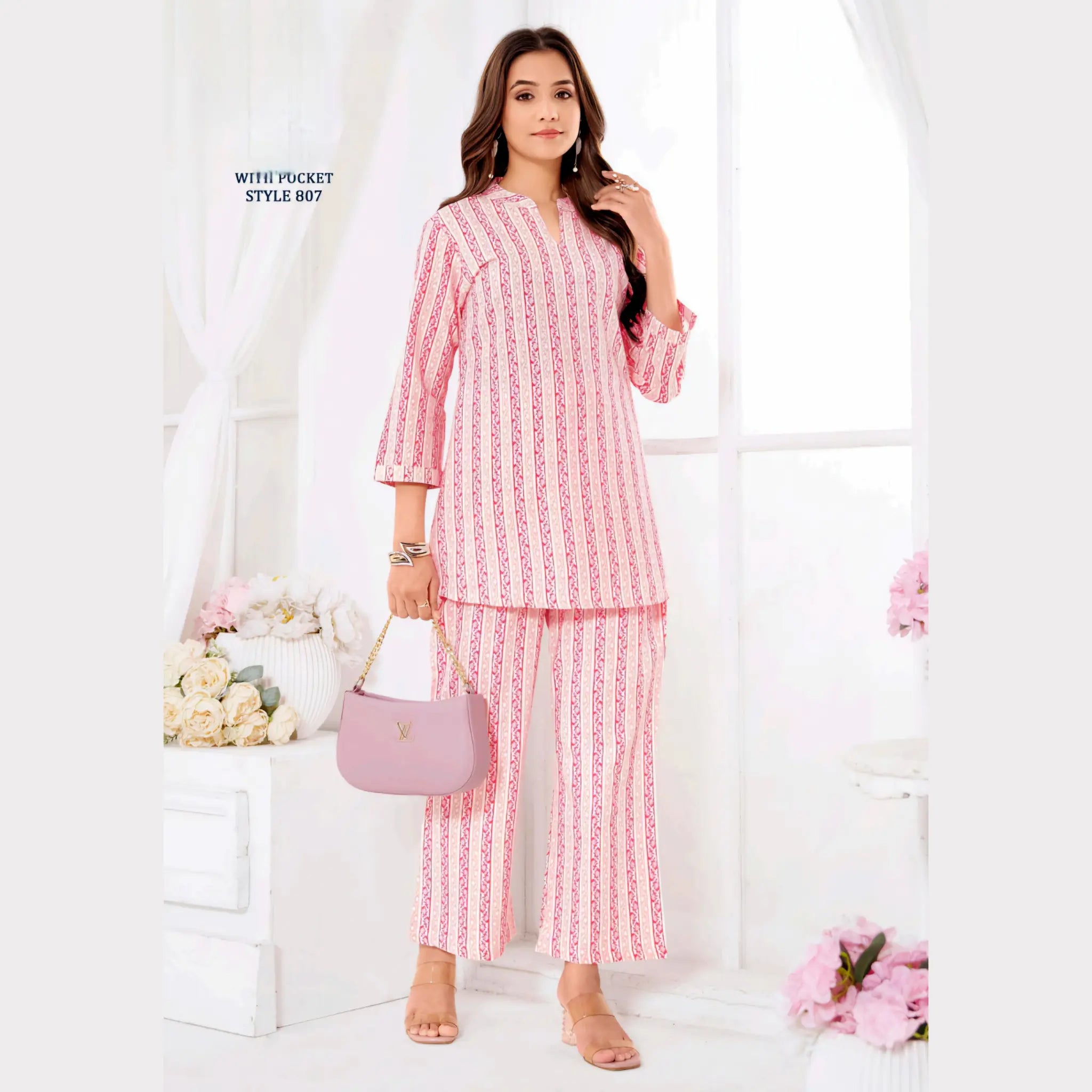 Jaipur Print Cotton Co Ord Set GS807 Main image