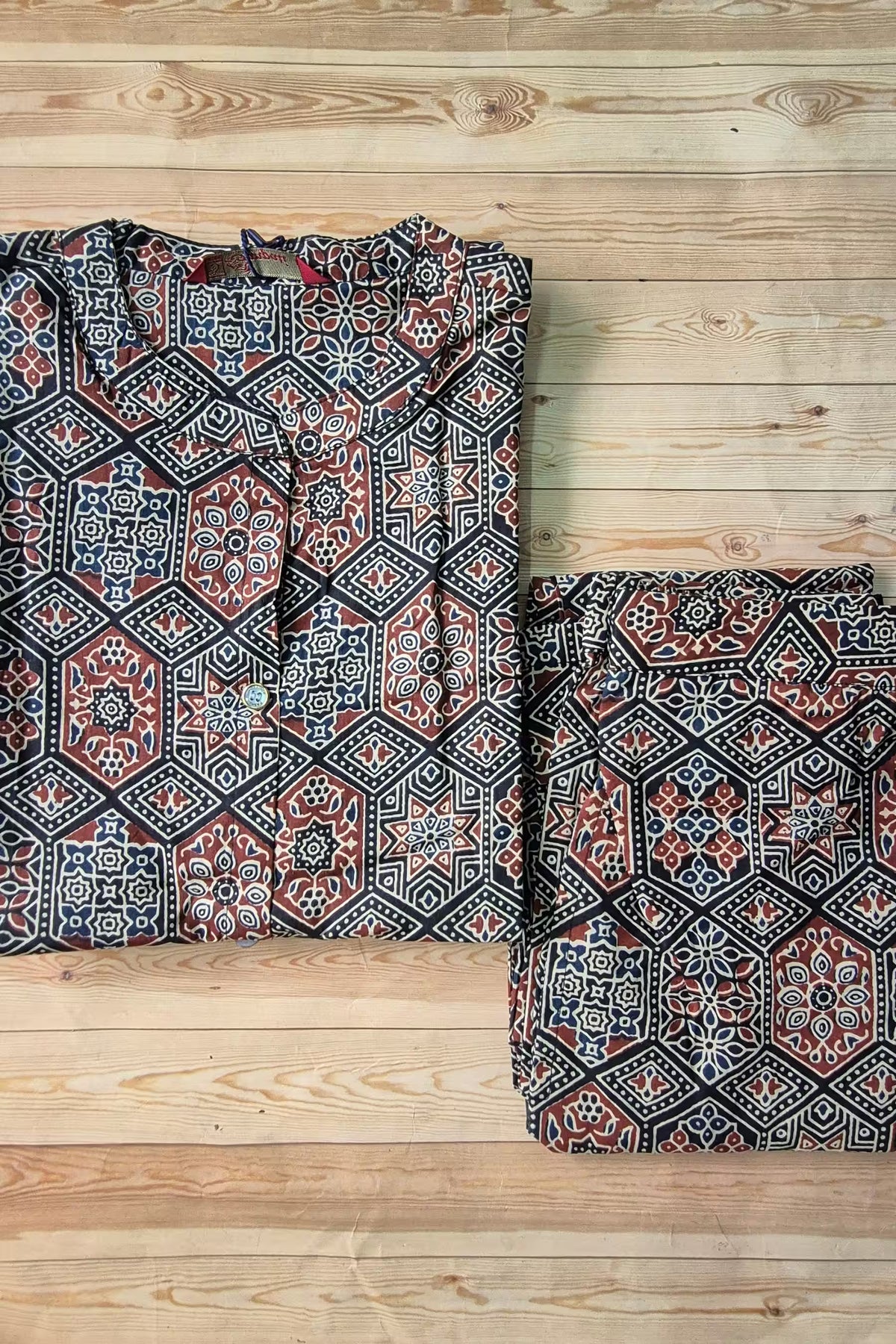 Jaipur Print Straight Cut Kurti with Straight Pant AL106