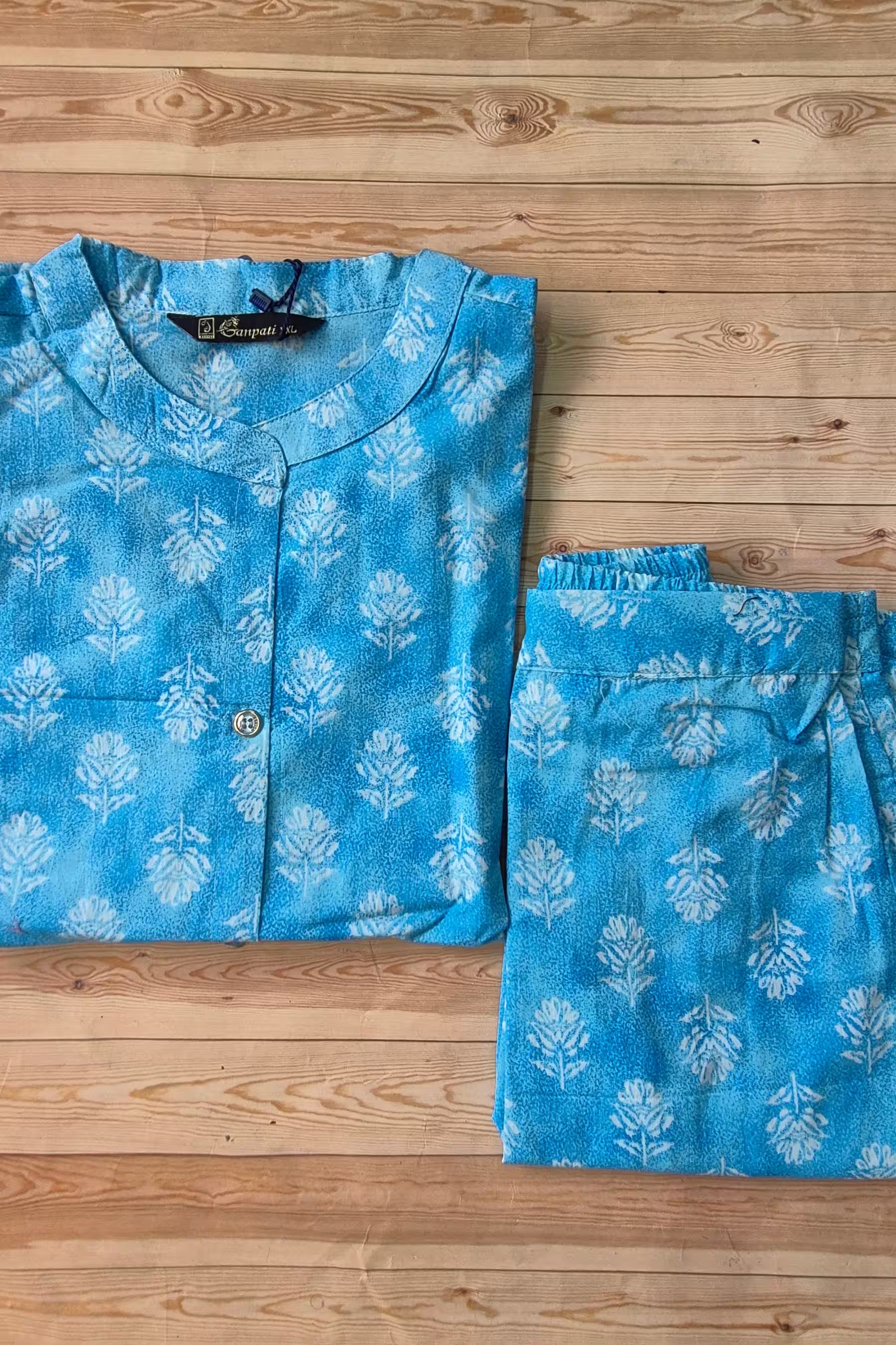 Jaipur Print Straight Cut Kurti with Straight Pant AL112