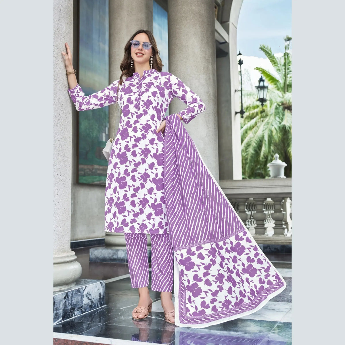 Ganpati Brand Jaipur Cotton Readymade Salwar Suit