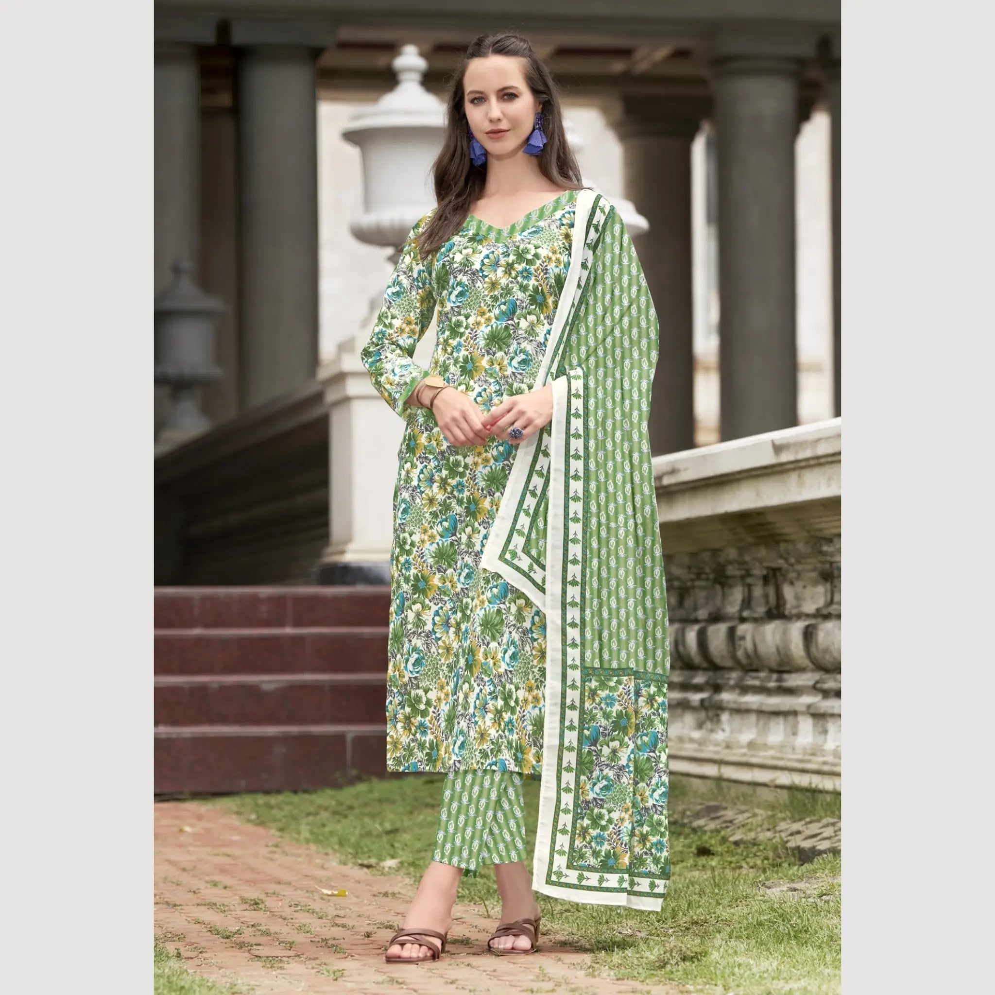 Ganpati Brand Jaipur Cotton Readymade Salwar Suit Main image