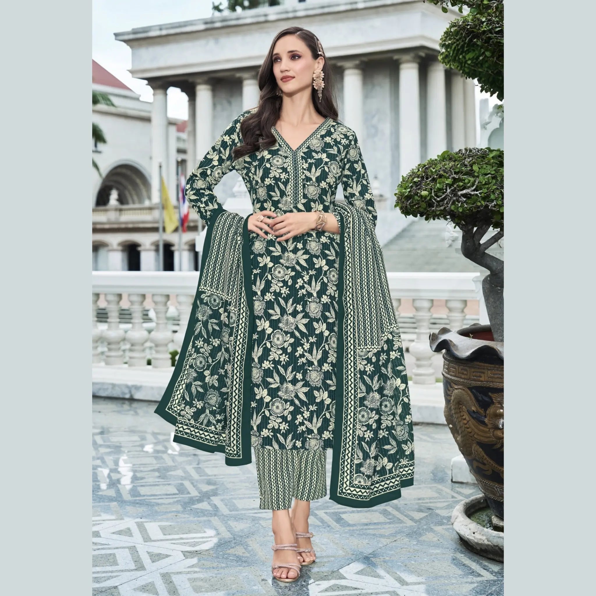 Ganpati Brand Jaipur Cotton Readymade Salwar Suit