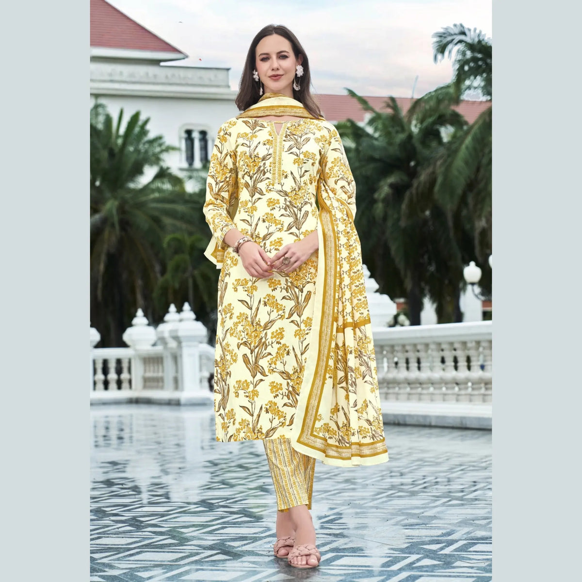 Ganpati Brand Jaipur Cotton Readymade Salwar Suit Main image
