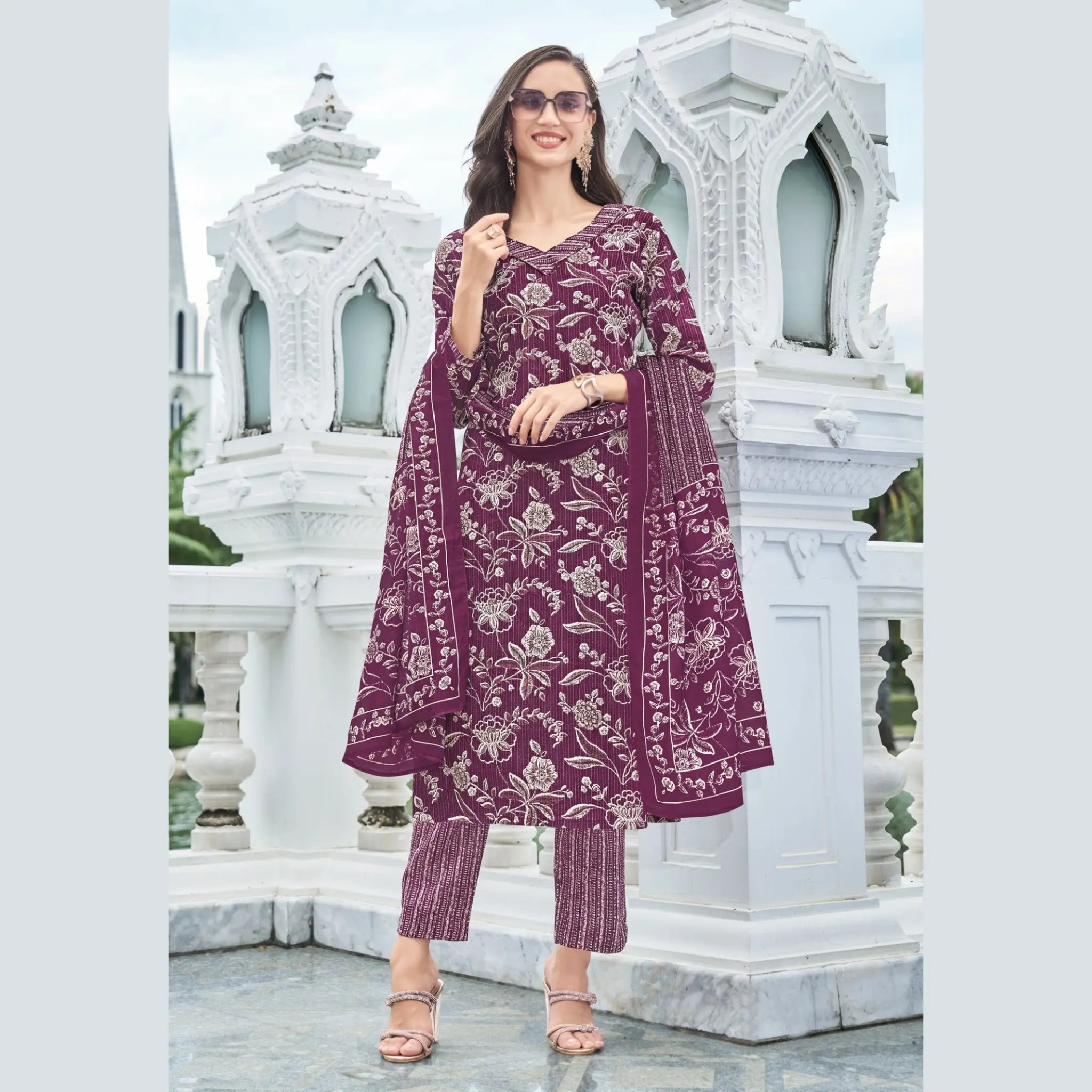 Ganpati Brand Jaipur Cotton Readymade Salwar Suit