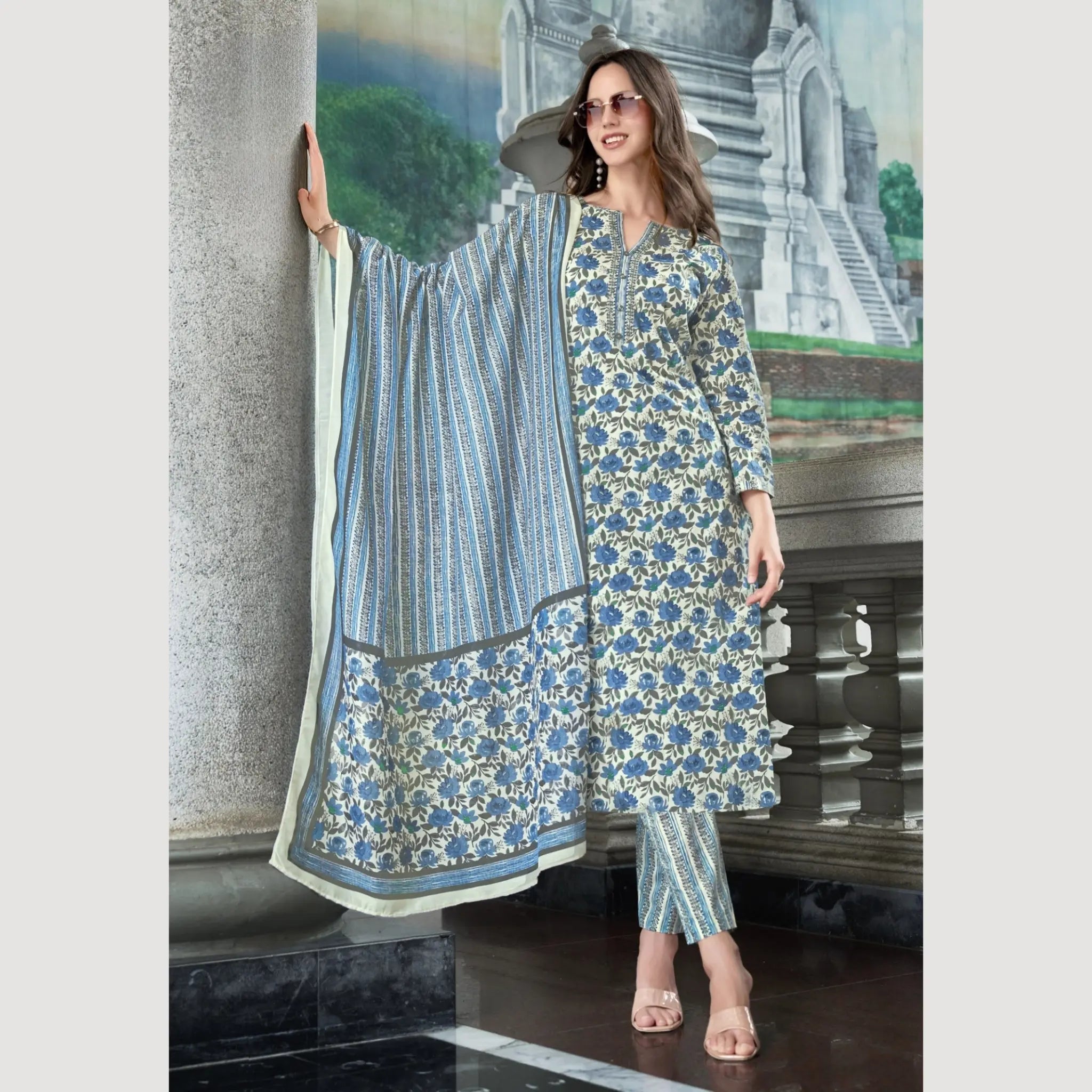 Ganpati Brand Jaipur Cotton Readymade Salwar Suit Main image
