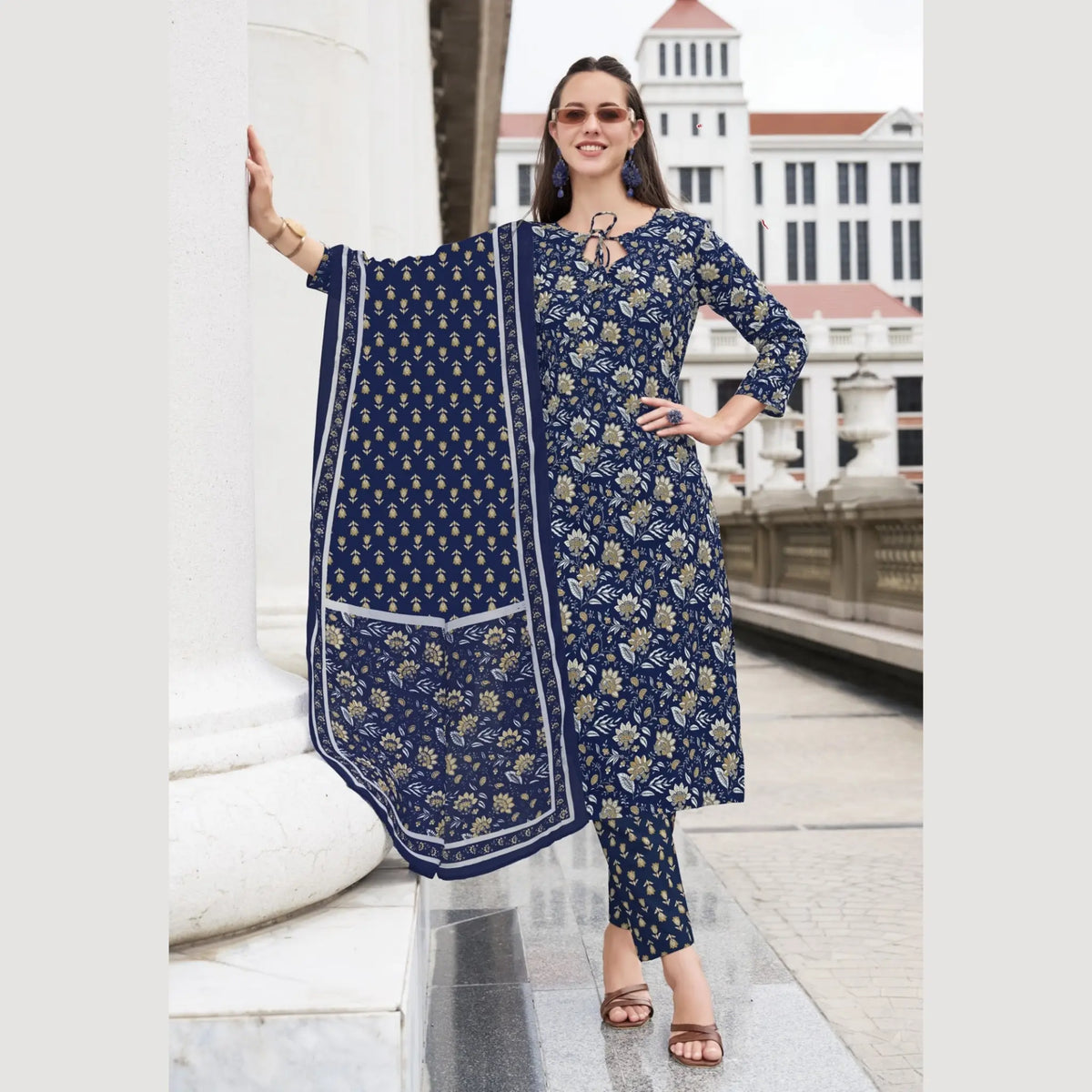 Ganpati Brand Jaipur Cotton Readymade Salwar Suit Main image