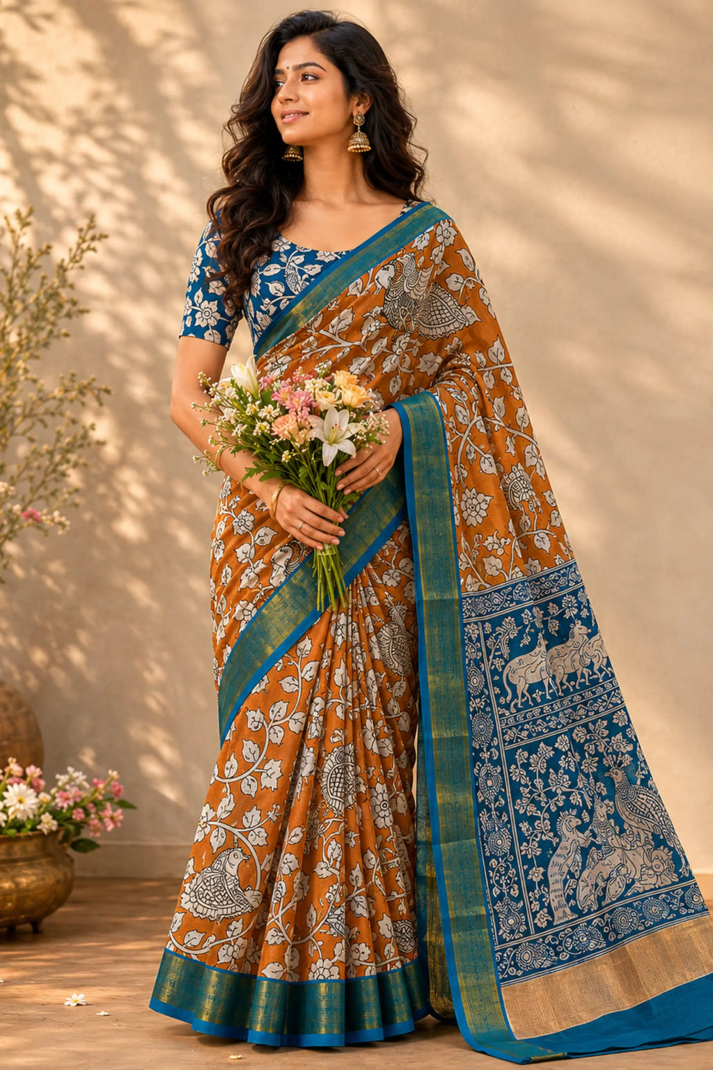 Kalamkari Saree S9711A