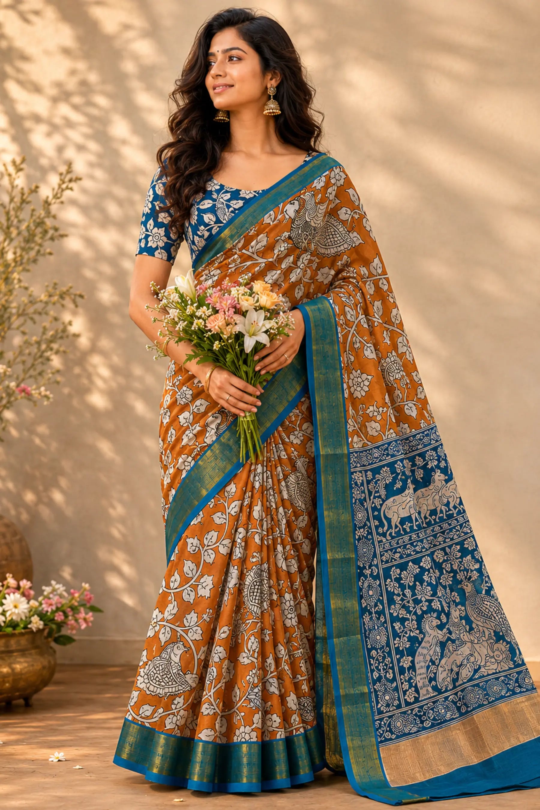 Kalamkari Saree S9711A Main image