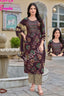 Kavya Deepika - Rayon Readymade Salwar Suit with Straight Pant and Dupatta - KD65002