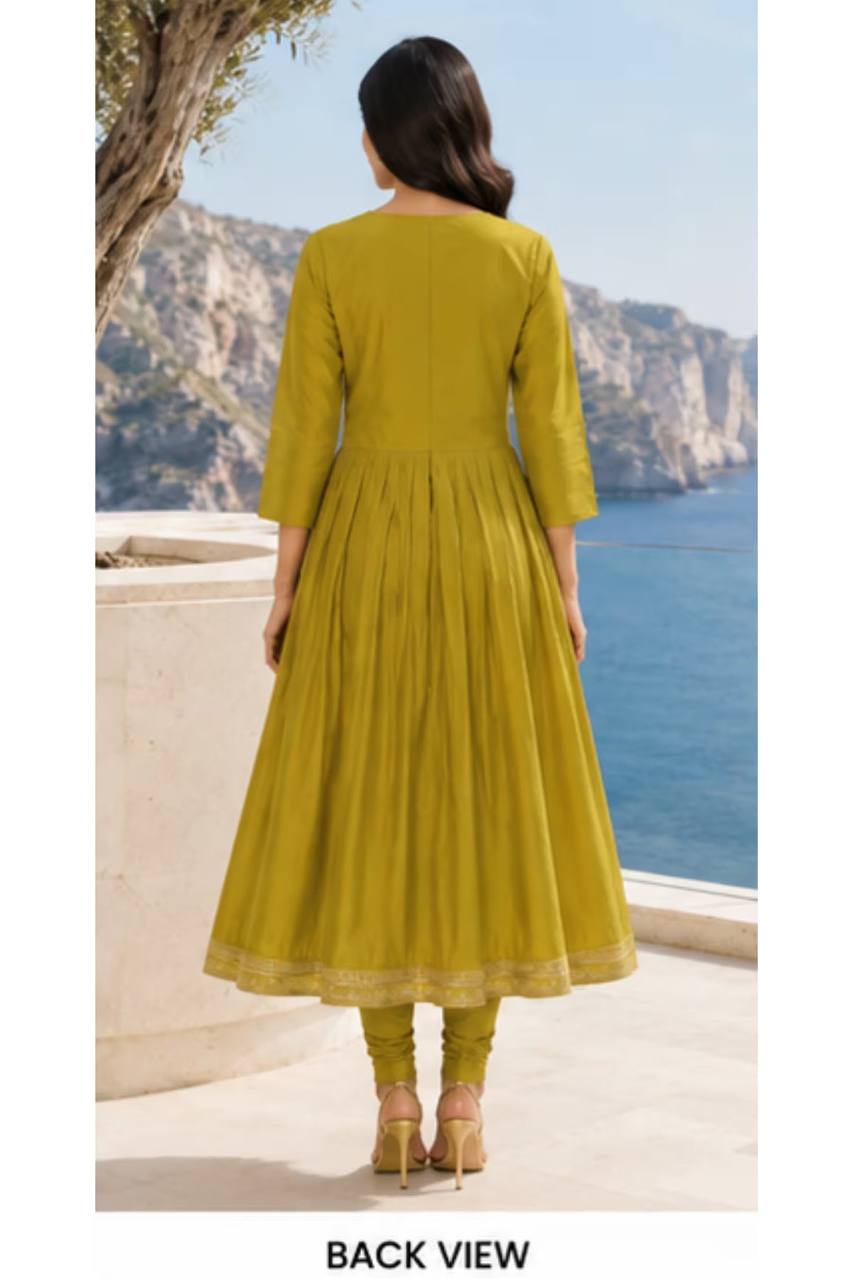 Back View - Umbrella Kurti