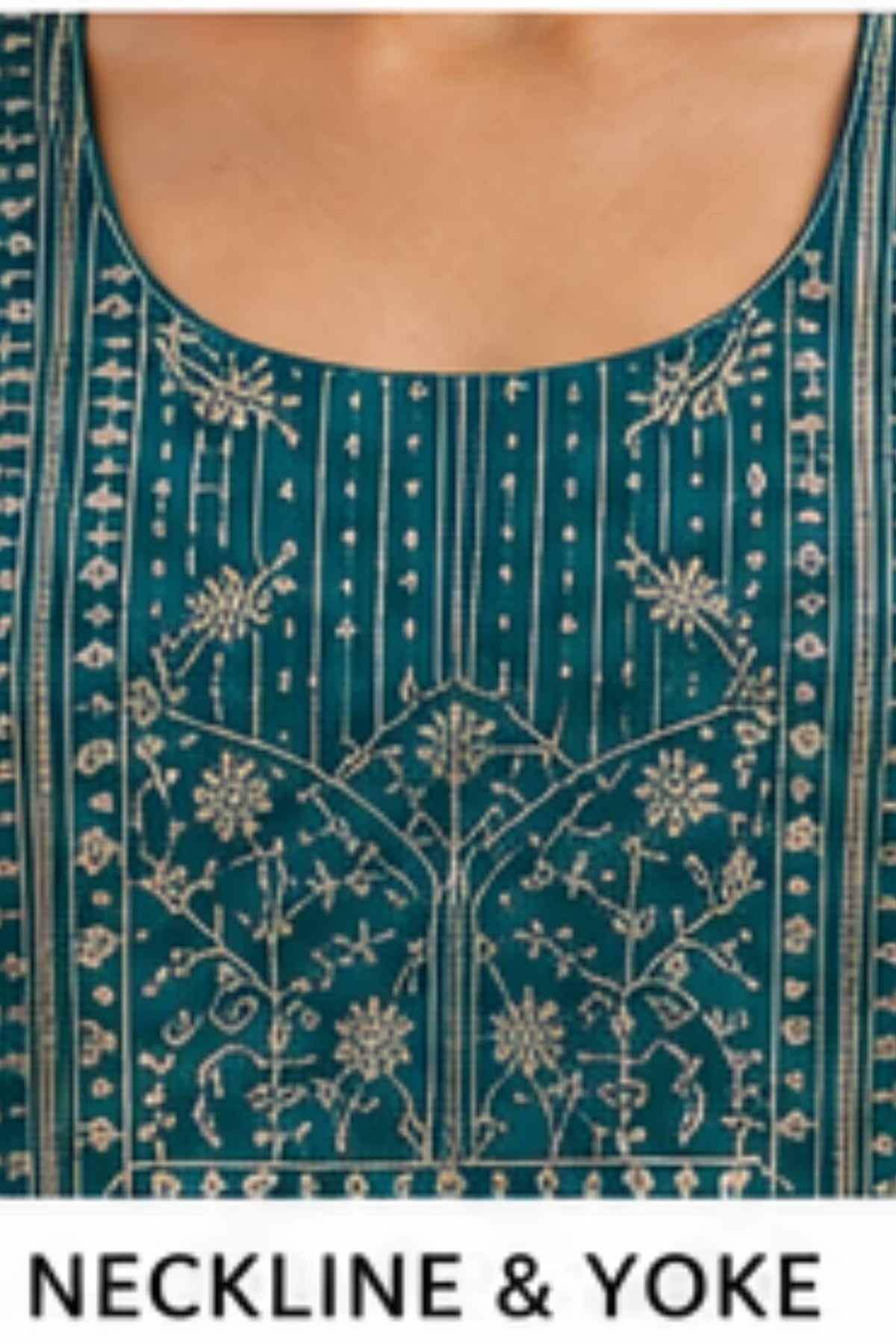 Neckline and yoke