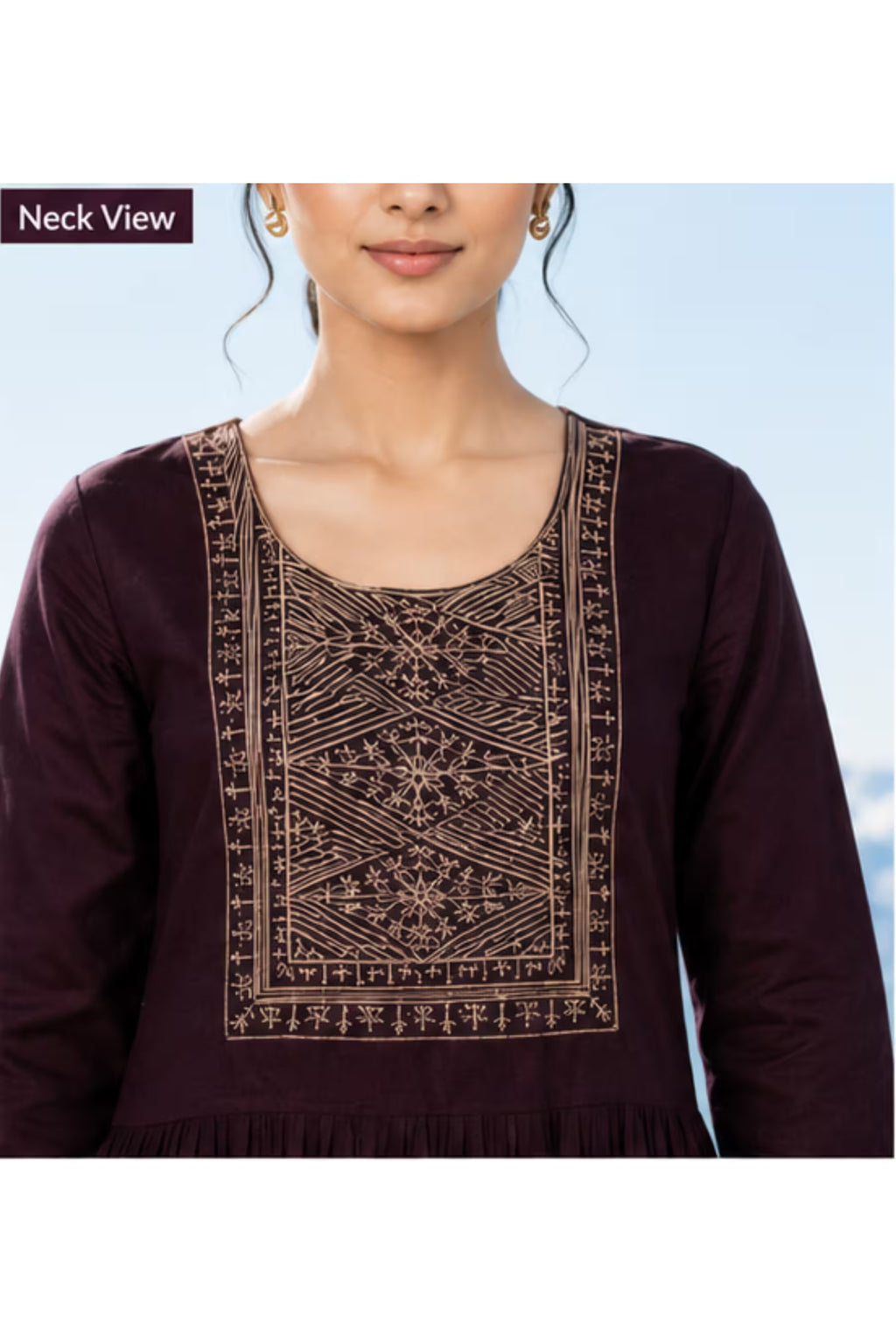 Neck and Embroidery Detail