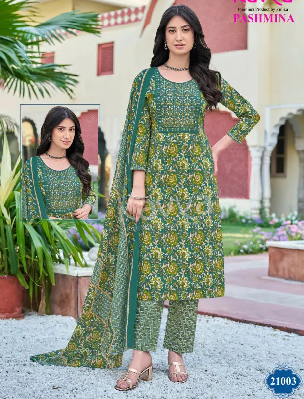 Kavya Brand- Pashmina - Readymade Cotton Salwar Suit with Lining - KP21003 Main image