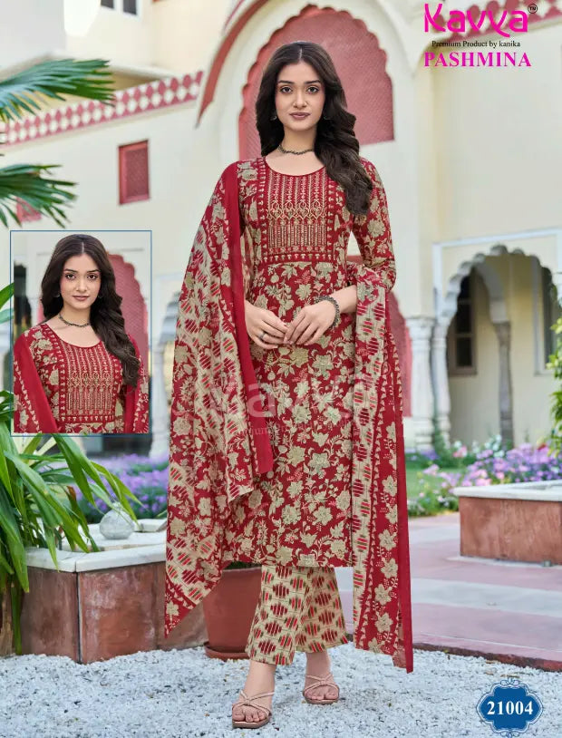 Kavya Brand- Pashmina - Readymade Cotton Salwar Suit with Lining - KP21004 Main image